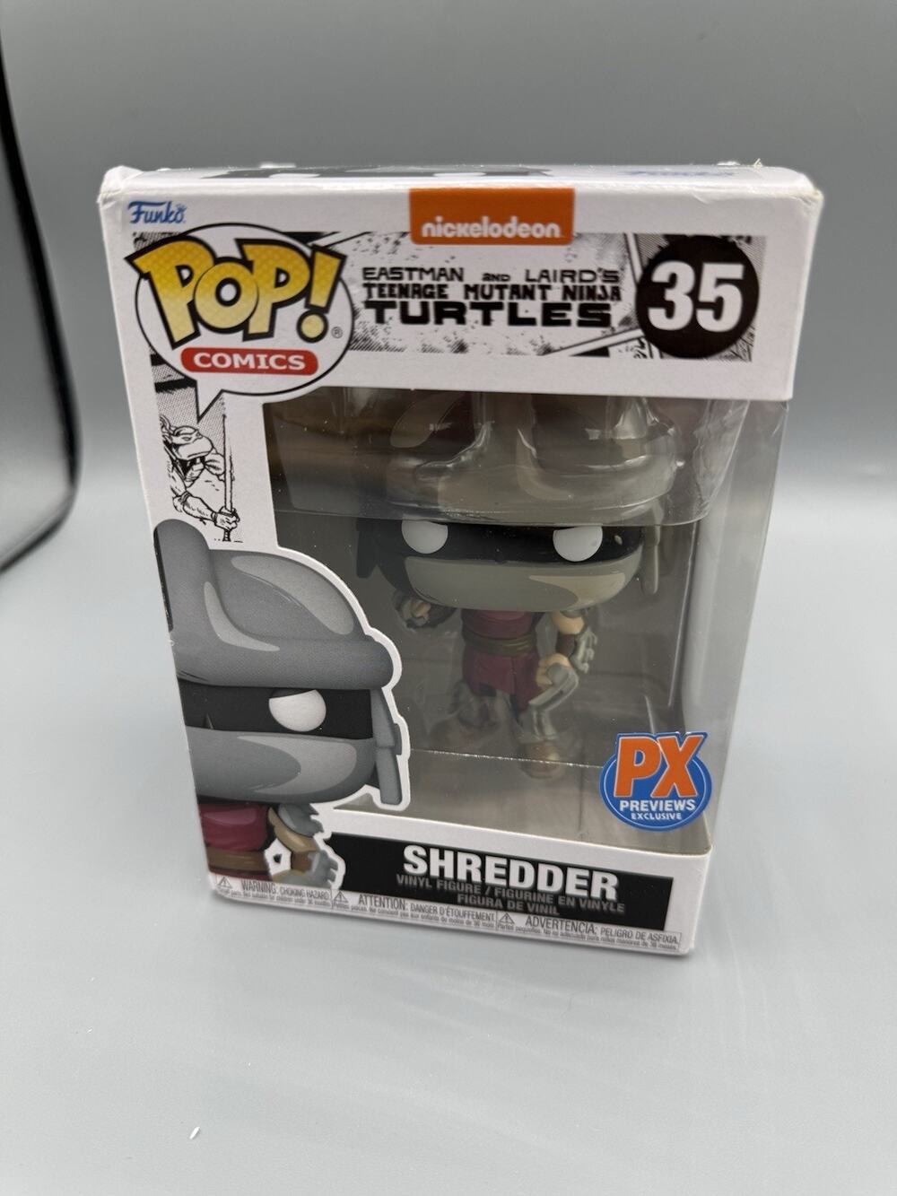 Funko Pop Shredder #35 PX Previews Exclusive TMNT Comics Vinyl Figure w/ Box